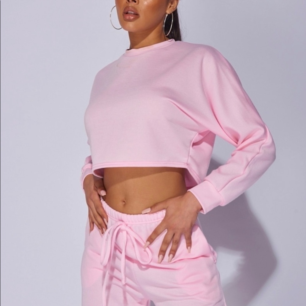 PINK OVERSIZED LOUNGE SET